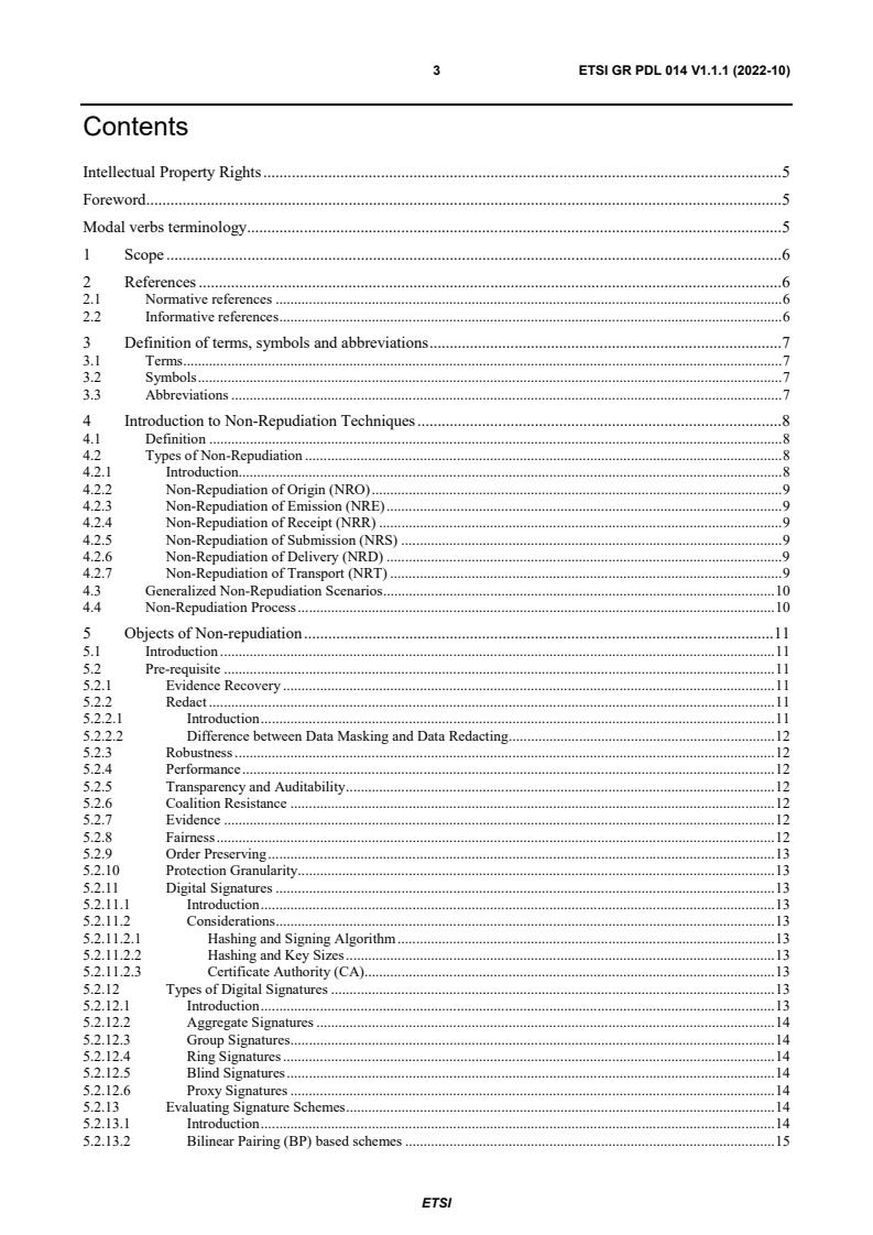 ETSI GR PDL 014 V1.1.1 (2022-10) - Permissioned Distributed Ledger (PDL); Study on non-repudiation techniques