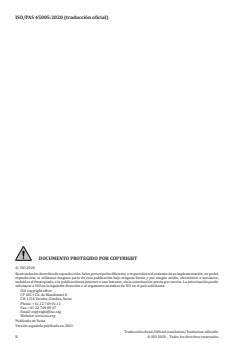 ISO/PAS 45005:2020 ISO/PAS 45005:2020 - Occupational health and safety management -- General guidelines for safe working during the COVID-19 pandemic - Page 2 preview