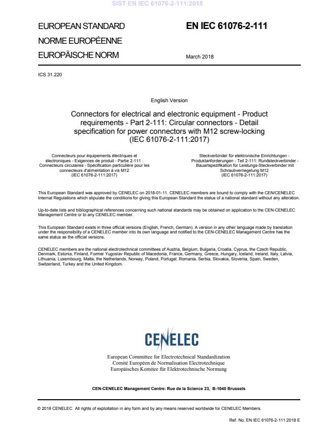 EN IEC 61076-2-111:2018