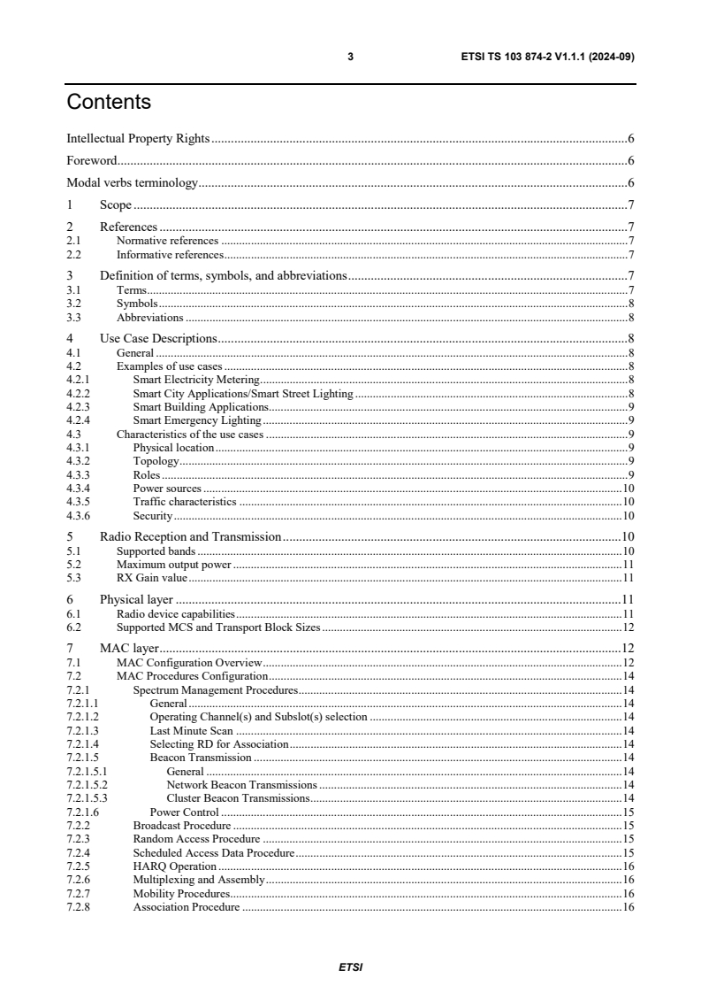 ETSI TS 103 874-2 V1.1.1 (2024-09) - DECT-2020 New Radio (NR); Aceess Profile Part 2; Smart Metering, City and Buildings