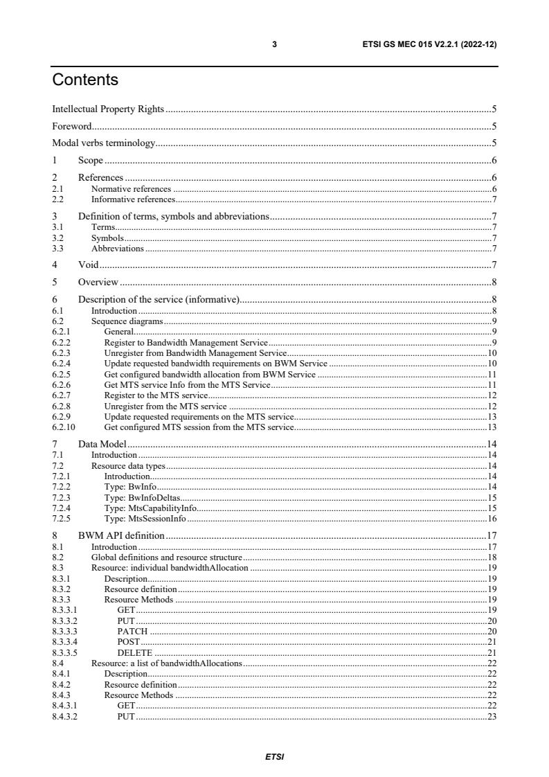 ETSI GS MEC 015 V2.2.1 (2022-12) ETSI GS MEC 015 V2.2.1 (2022-12) - Multi-access Edge Computing (MEC); Traffic Management APIs