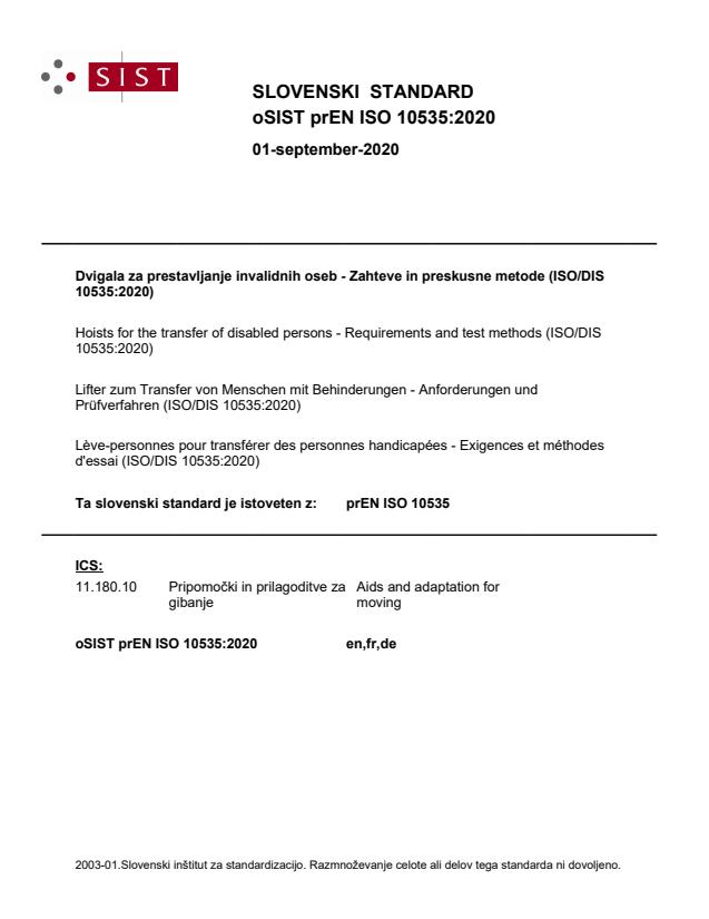 prEN ISO 10535:2020 - BARVE na PDF-str 85