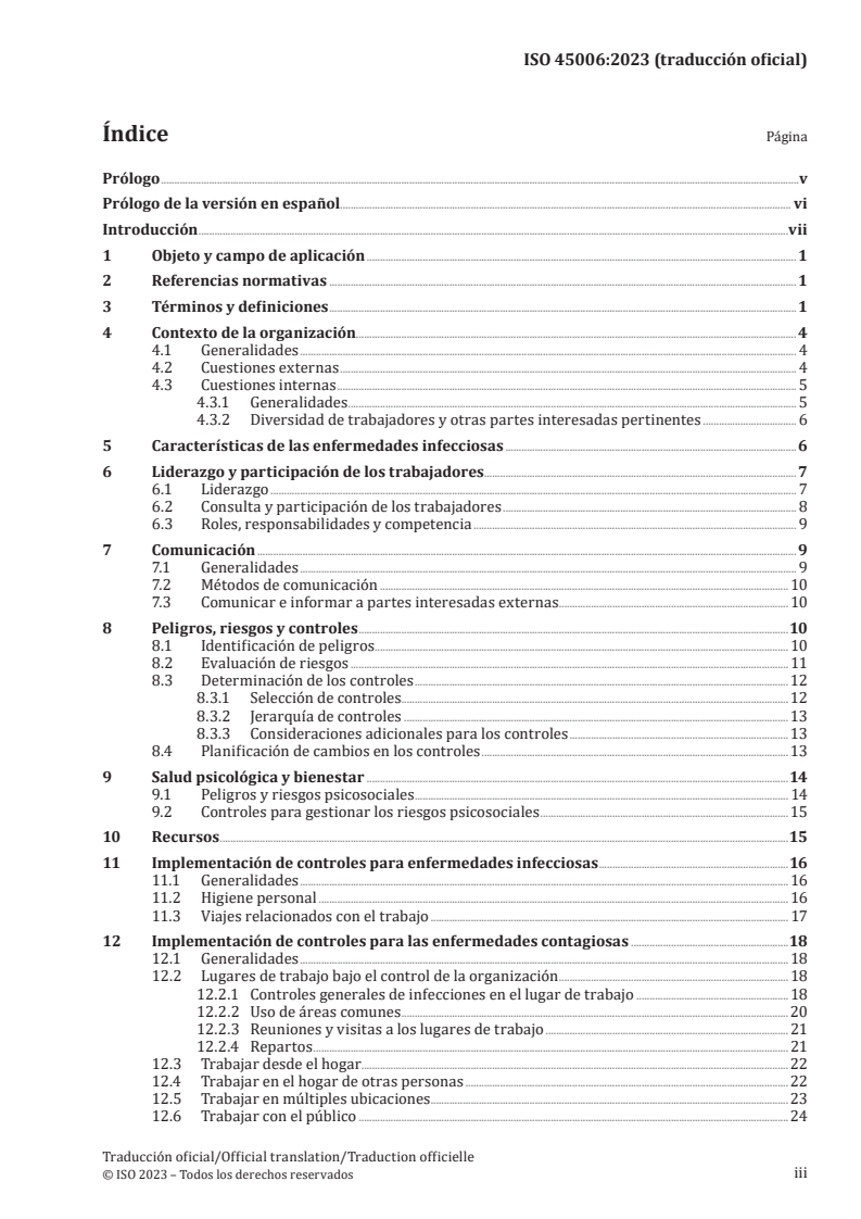 ISO 45006:2023 - Occupational health and safety management — Guidelines for organizations on preventing, controlling and managing infectious diseases
Released:7/19/2024