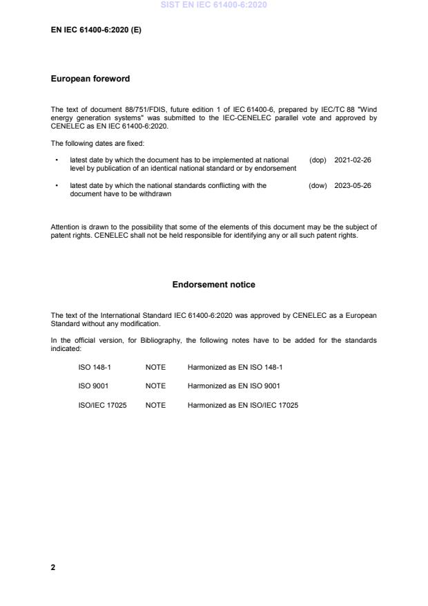 SIST EN IEC 61400-6:2020 SIST EN IEC 61400-6:2020 - BARVE - Page 4 preview