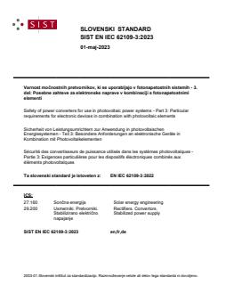 SIST EN IEC 62109-3:2023 - BARVE - Page 1 preview