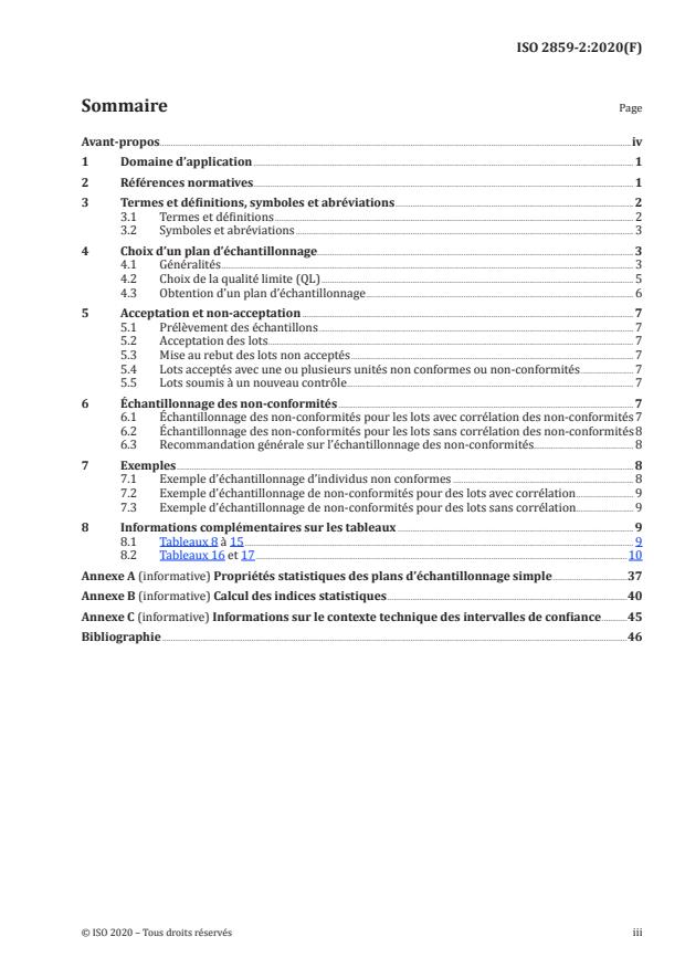 ISO 2859-2:2020 - Règles d'échantillonnage pour les contrôles par attributs
