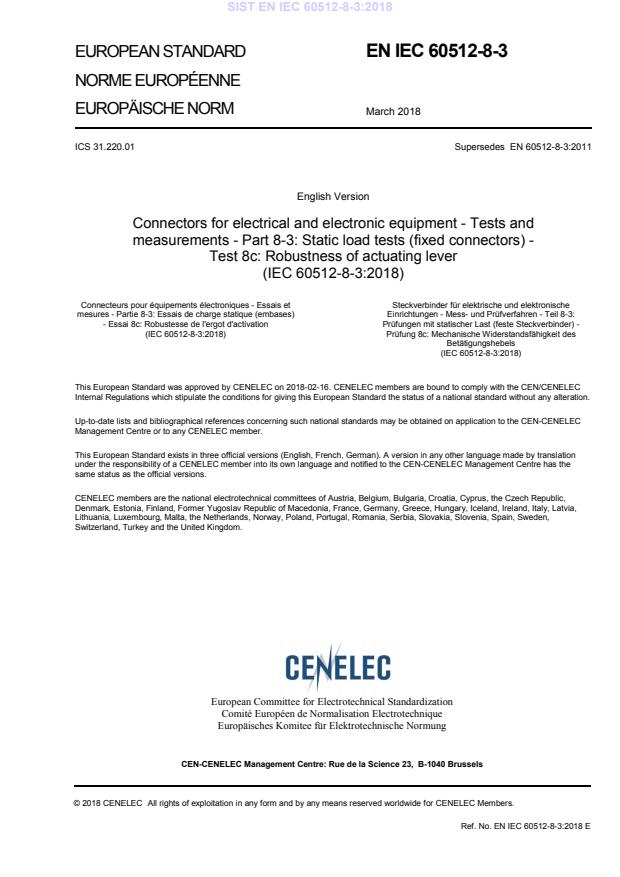 EN IEC 60512-8-3:2018