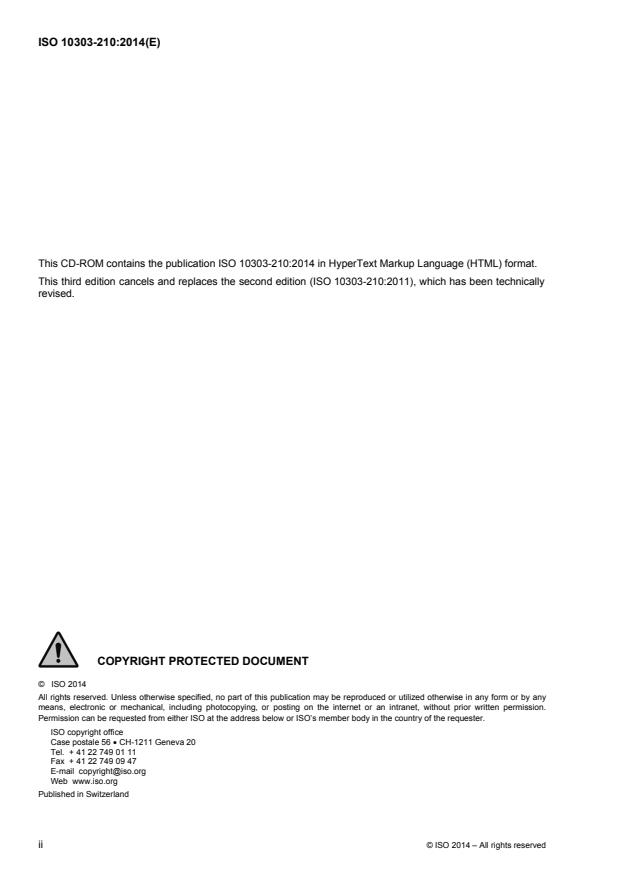 ISO 10303-210:2014 ISO 10303-210:2014 - Industrial automation systems and integration -- Product data representation and exchange - Page 2 preview