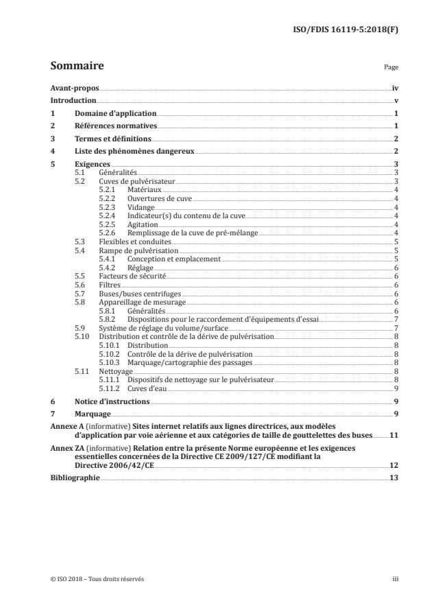ISO/FDIS 16119-5 - Matériel agricole et forestier -- Exigences environnementales pour les pulvérisateurs