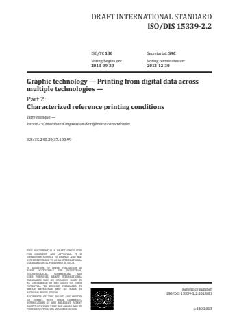 ISO/FDIS 15339-2 - Graphic technology -- Printing from digital data across multiple technologies