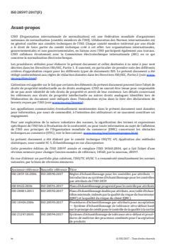 ISO 28597:2017 - Règles d'échantillonnage par attributs en vue d'acceptation — Niveaux spécifiés de qualité en termes d'individus non conformes pour un million d'individus
Released:23. 10. 2017 - Page 4 preview
