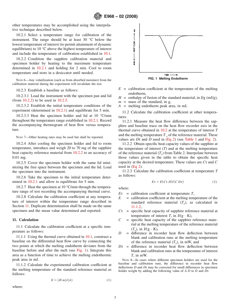 ASTM E968-02(2008) - Standard Practice for  Heat Flow Calibration of Differential Scanning Calorimeters