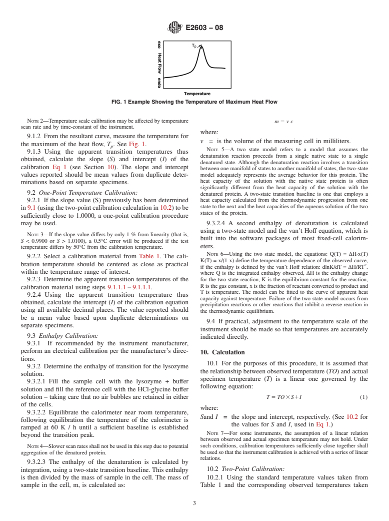 ASTM E2603-08 - Standard Practice for Calibration of Fixed-Cell Differential Scanning Calorimeters