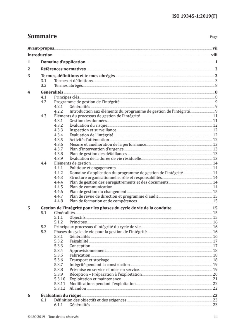 ISO 19345-1:2019 - Industries du pétrole et du gaz naturel — Systèmes de transport par conduites — Spécifications de gestion de l’intégrité des pipelines — Partie 1: Gestion de l’intégrité des conduites terrestres durant leur cycle de vie complet
Released:11/29/2019