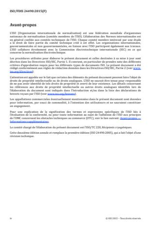 ISO 24490:2016 ISO 24490:2016 - Récipients cryogéniques -- Pompes pour service cryogénique - Page 4 preview