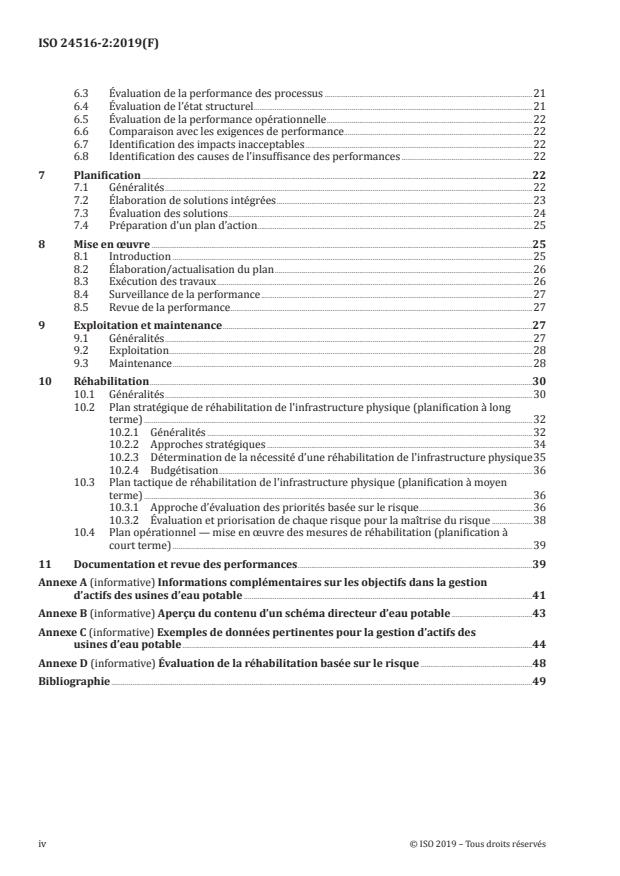 ISO 24516-2:2019 ISO 24516-2:2019 - Lignes directrices pour la gestion d'actifs des systemes d'eau potable et d'eaux usées - Page 4 preview
