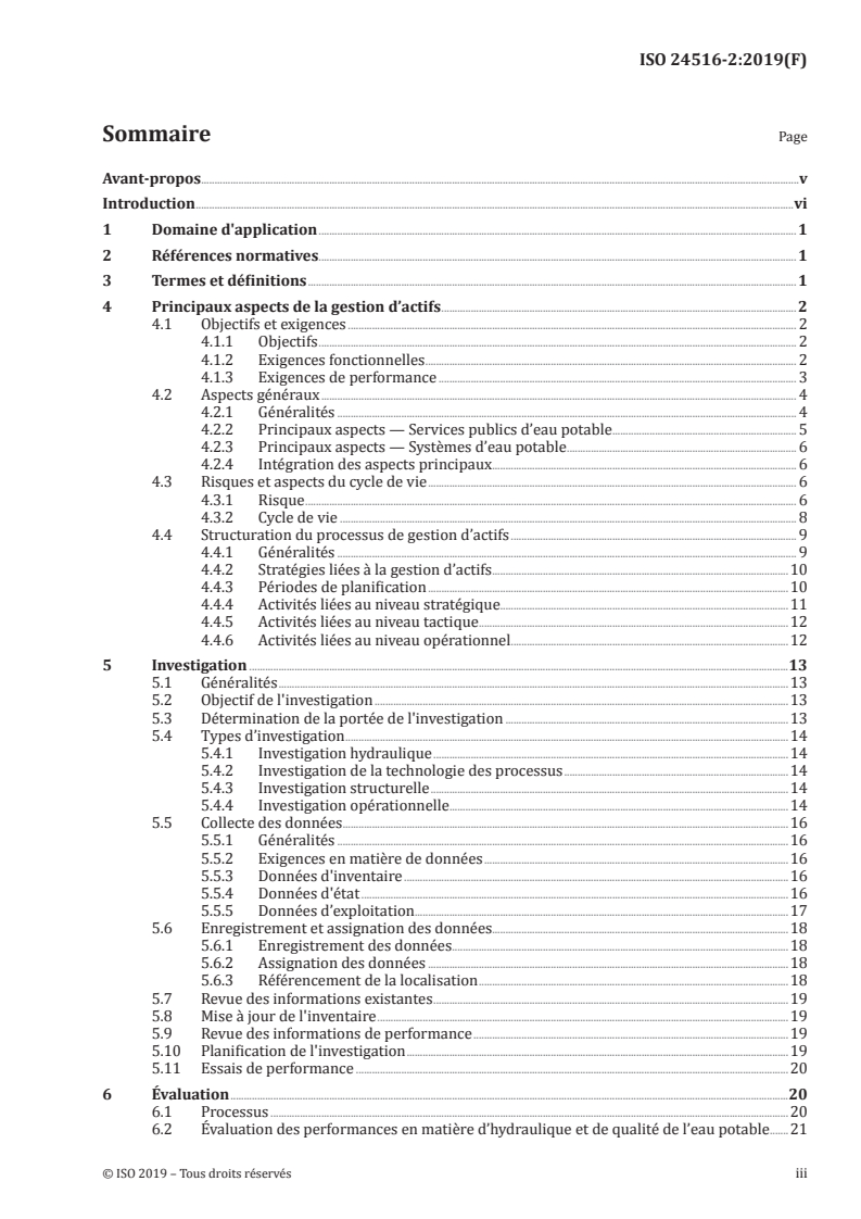 ISO 24516-2:2019 - Lignes directrices pour la gestion d'actifs des systèmes d'eau potable et d'eaux usées — Partie 2: Installations de production, pompage et stockage d'eau potable
Released:5/17/2019