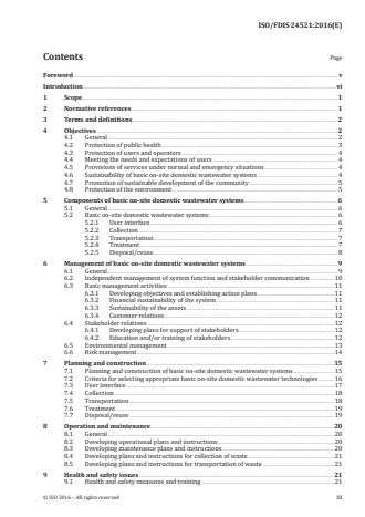 ISO 24521:2016 - Activities relating to drinking water and wastewater services -- Guidelines for the management of basic on-site domestic wastewater services