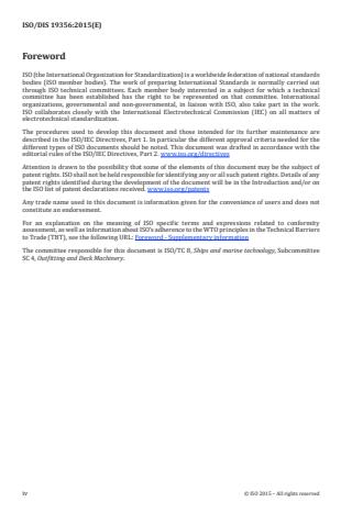 ISO 19356:2016 ISO 19356:2016 - Ships and marine technology -- Marine cranes -- Test specifications and procedures - Page 4 preview