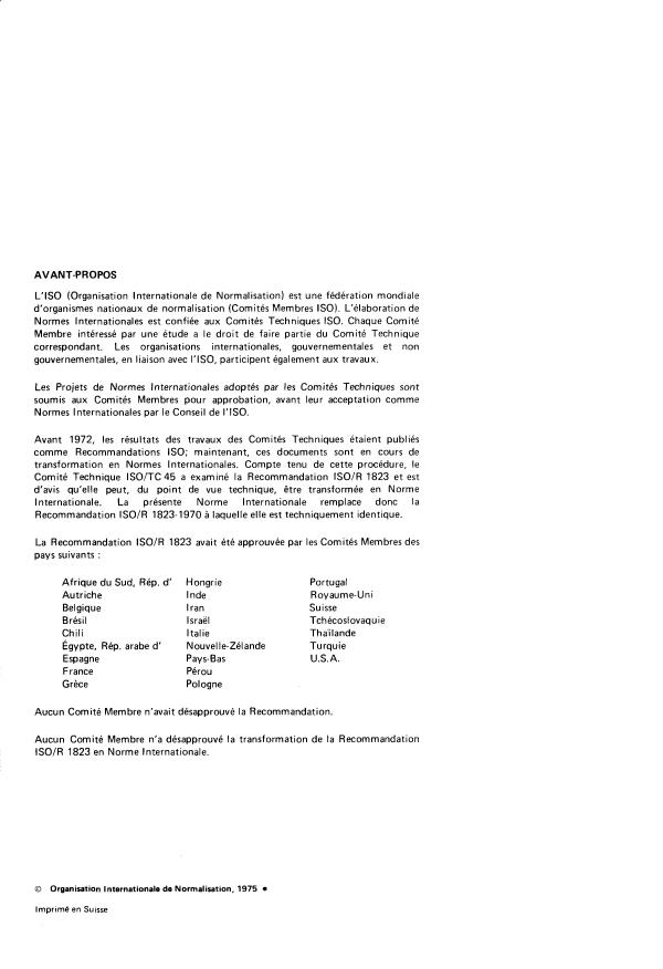 ISO 1823:1975 ISO 1823:1975 - Tuyaux en élastomere pour aspiration et refoulement des produits pétroliers - Page 2 preview