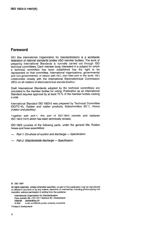 ISO 1823-2:1997 ISO 1823-2:1997 - Rubber hoses and hose assemblies - Page 2 preview