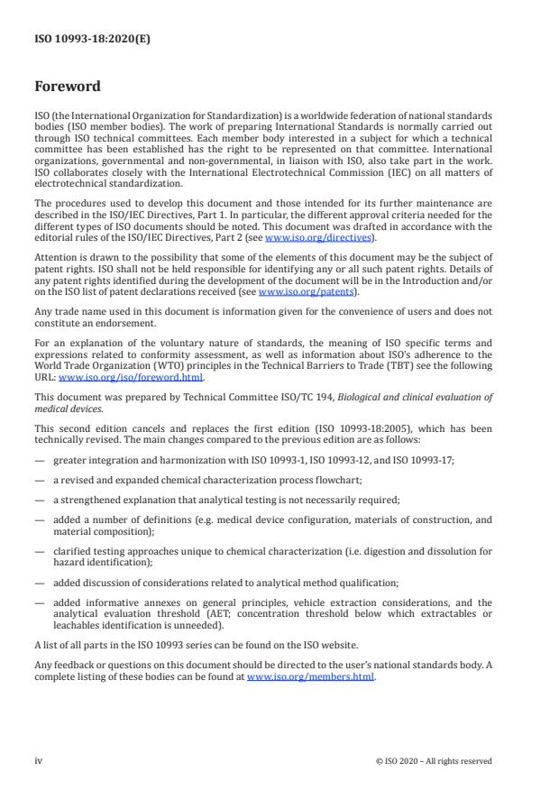 ISO 10993-18:2020 ISO 10993-18:2020 - Biological evaluation of medical devices - Page 4 preview