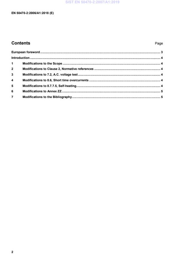 EN 50470-2:2006/A1:2018 EN 50470-2:2007/A1:2019 - Page 4 preview