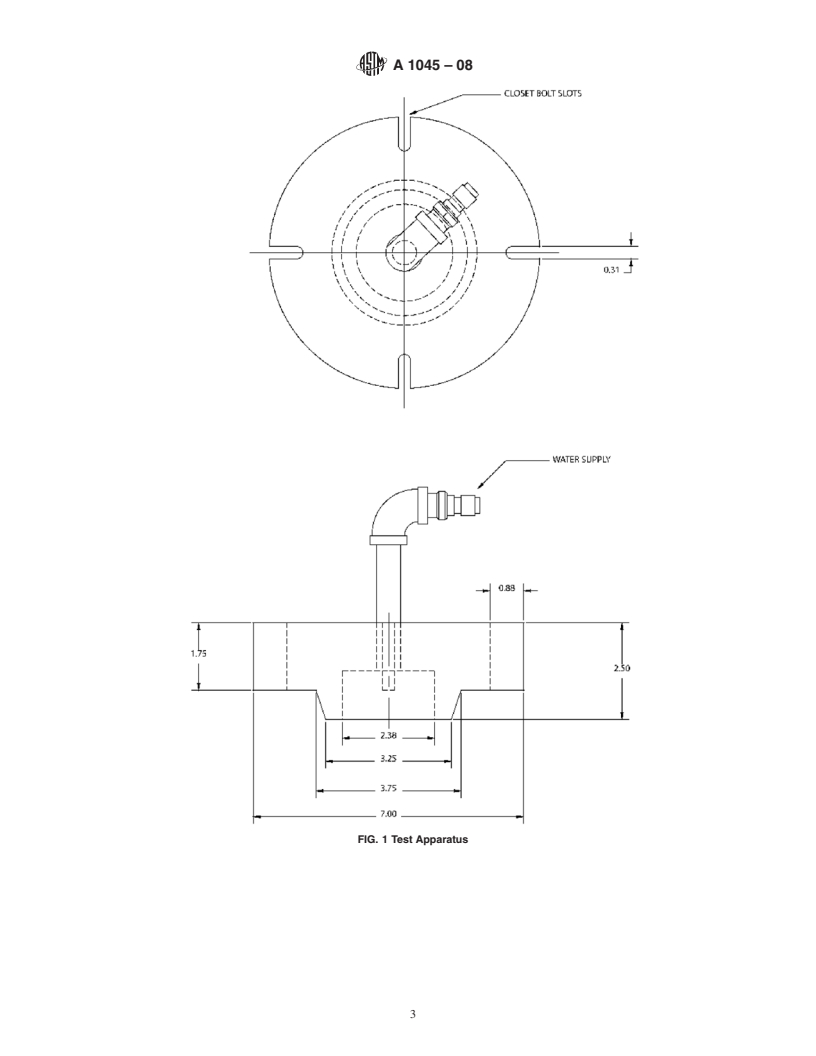 REDLINE ASTM A1045-08 - Standard Specification for Flexible Poly (Vinyl Chloride) (PVC) Gaskets used in Connection of Water Closets to Sanitary Drainage System