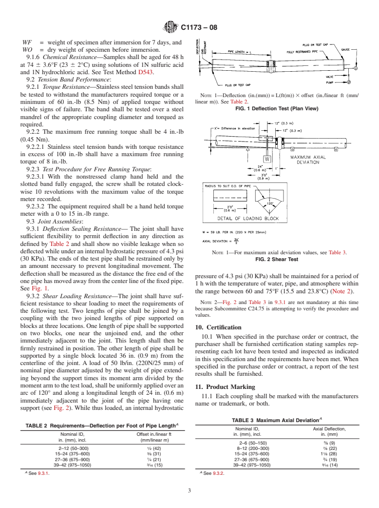 ASTM C1173-08 - Standard Specification for Flexible Transition Couplings for Underground Piping Systems