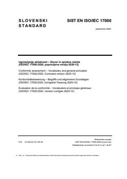 EN ISO/IEC 17000:2020 - BARVE - Page 1 preview