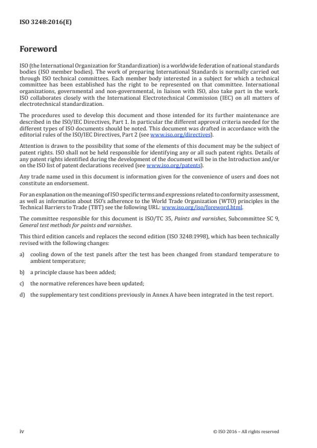 ISO 3248:2016 ISO 3248:2016 - Paints and varnishes -- Determination of the effect of heat - Page 4 preview