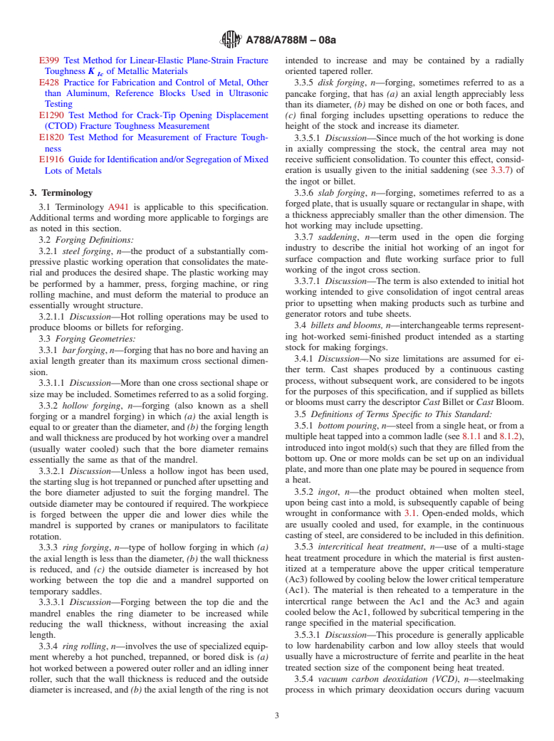 ASTM A788/A788M-08a - Standard Specification for  Steel Forgings, General Requirements