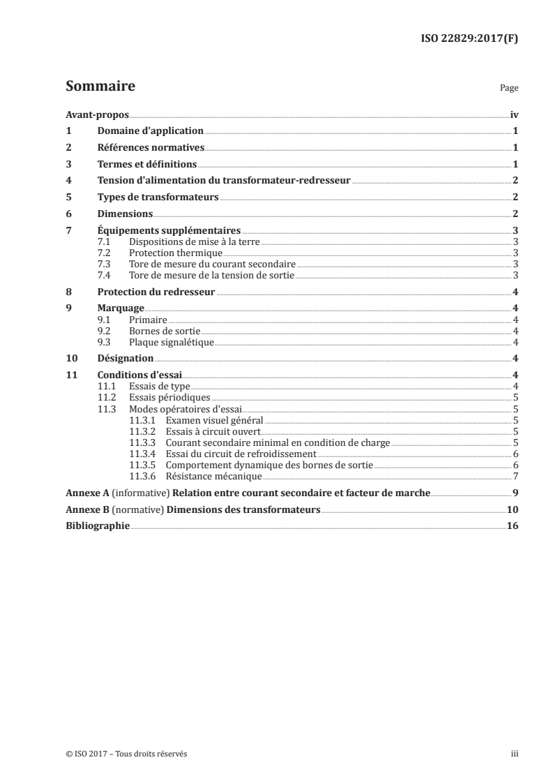 ISO 22829:2017 ISO 22829:2017 - Équipement de soudage par résistance — Transformateurs — Transformateurs-redresseurs pour pinces de soudage à transformateur incorporé alimentés sous une fréquence de 1000 Hz
Released:9/14/2017