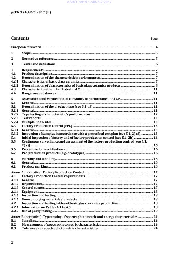 prEN 1748-2-2 prEN 1748-2-2:2017 - Page 4 preview