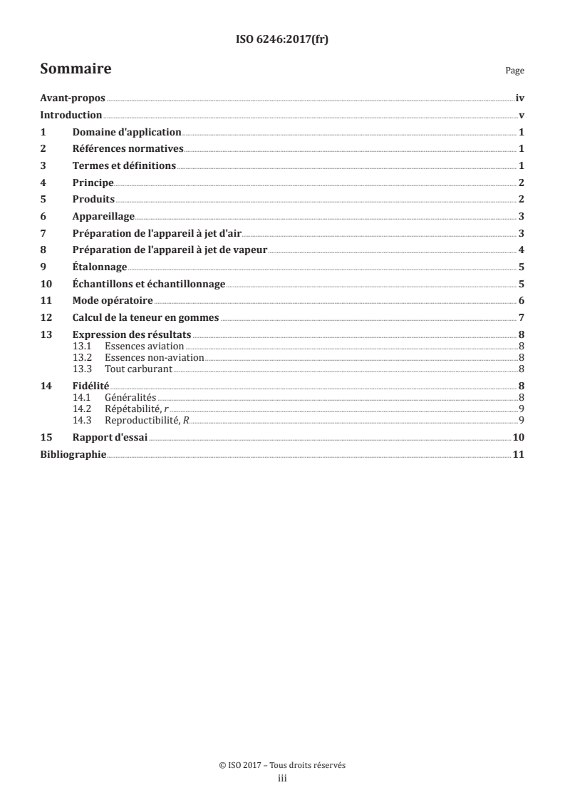 ISO 6246:2017 - Produits pétroliers — Teneur en gommes des carburants — Méthode d'évaporation au jet
Released:9/11/2024