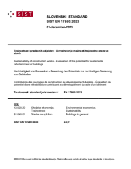 SIST EN 17680:2023 - BARVE - Page 1 preview