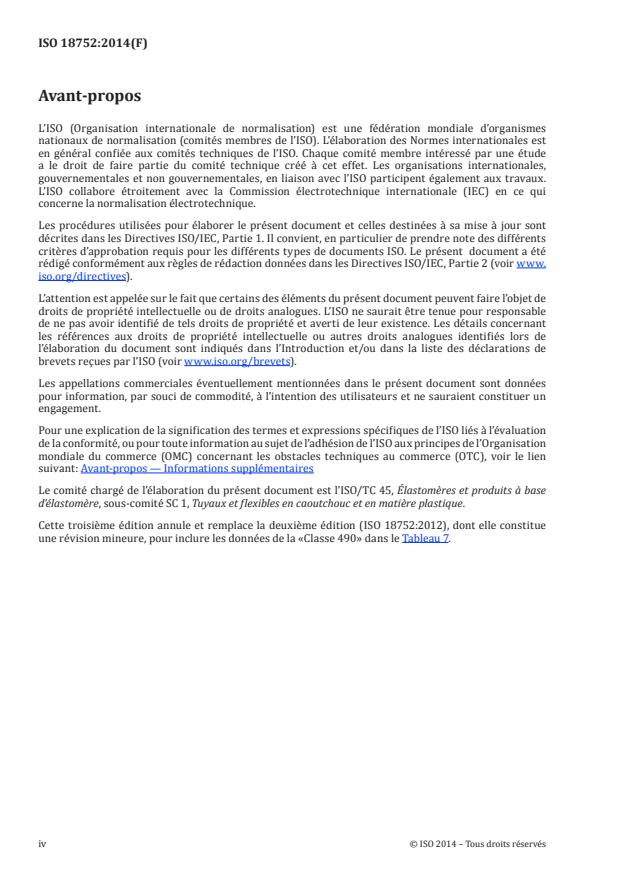 ISO 18752:2014 ISO 18752:2014 - Tuyaux et flexibles en caoutchouc -- Types hydrauliques avec armature de fils métalliques tressés -- Spécifications - Page 4 preview