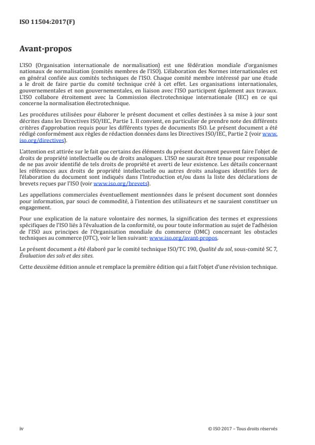 ISO 11504:2017 ISO 11504:2017 - Qualité du sol -- Évaluation de l'impact du sol contaminé avec des hydrocarbures pétroliers - Page 4 preview