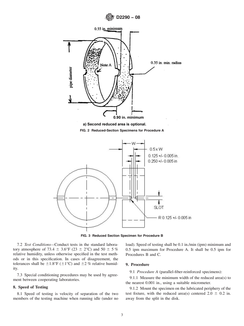 ASTM D2290-08 - Standard Test Method for Apparent Hoop Tensile Strength of Plastic or Reinforced Plastic Pipe by Split Disk Method