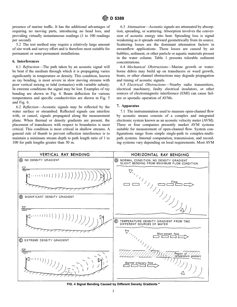 ASTM D5389-93(1997) - Standard Test Method for Open-Channel Flow Measurement by Acoustic Velocity Meter Systems