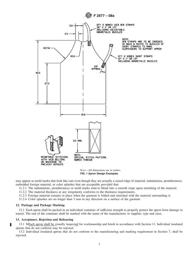 REDLINE ASTM F2677-08a - Standard Specification for Electrically Insulating Aprons