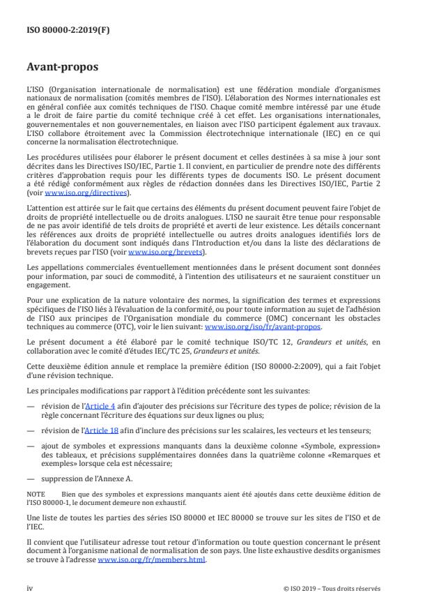 ISO 80000-2:2019 ISO 80000-2:2019 - Grandeurs et unités - Page 4 preview