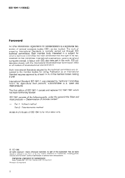 ISO 1841-1:1996 - Meat and meat products — Determination of chloride content — Part 1: Volhard method
Released:6/27/1996 - Page 2 preview