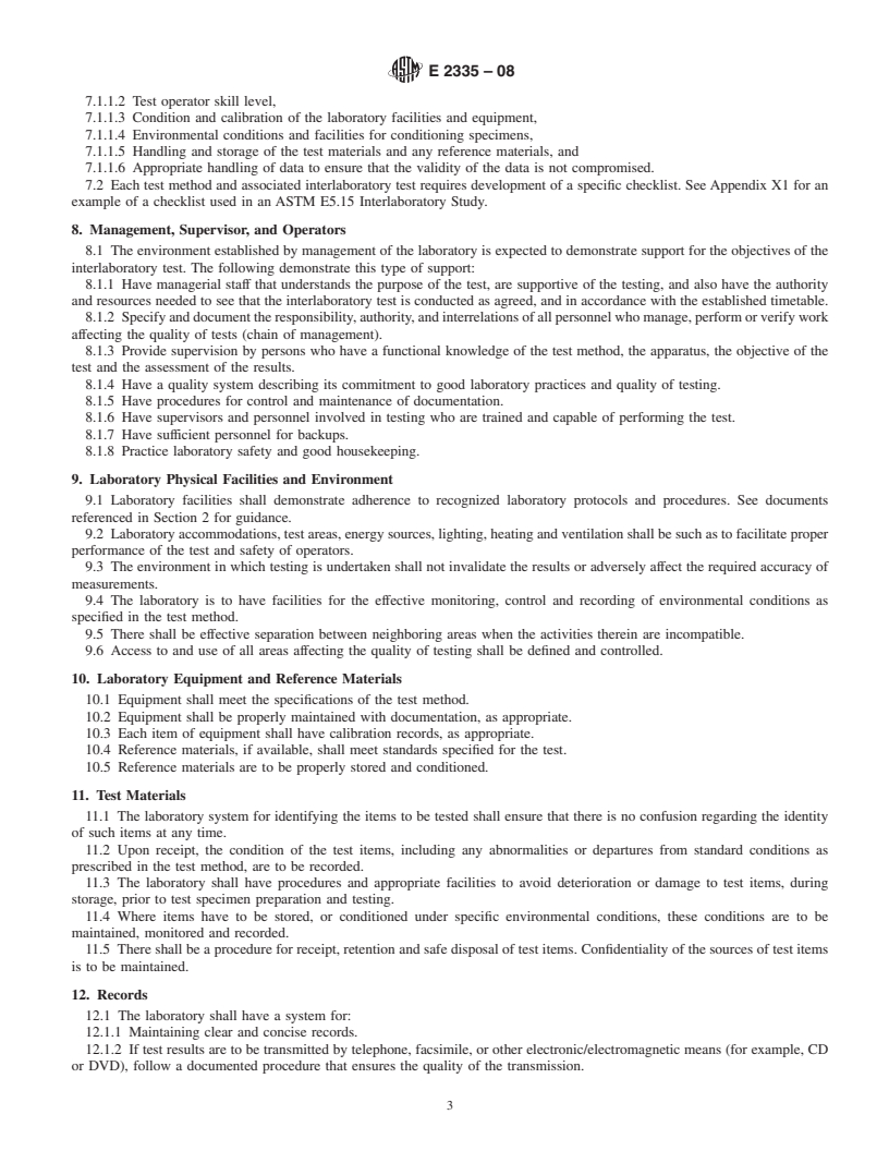 REDLINE ASTM E2335-08 - Standard Guide for Laboratory Monitors