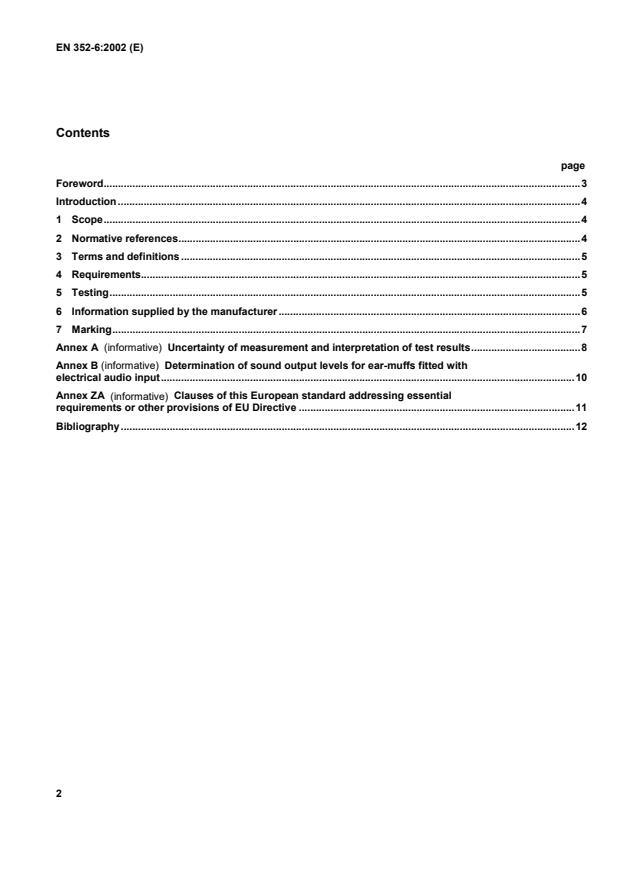 EN 352-6:2002 EN 352-6:2003 - Page 4 preview