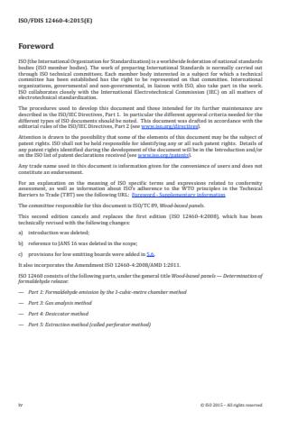 ISO 12460-4:2016 ISO 12460-4:2016 - Wood-based panels -- Determination of formaldehyde release - Page 4 preview