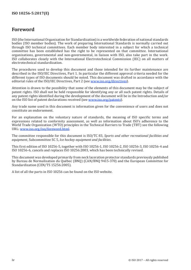 ISO 10256-5:2017 ISO 10256-5:2017 - Protective equipment for use in ice hockey - Page 4 preview