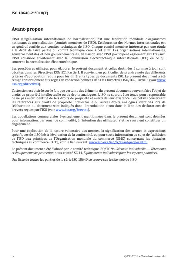 ISO 18640-2:2018 ISO 18640-2:2018 - Vetements de protection pour sapeurs-pompiers -- Impact physiologique - Page 4 preview