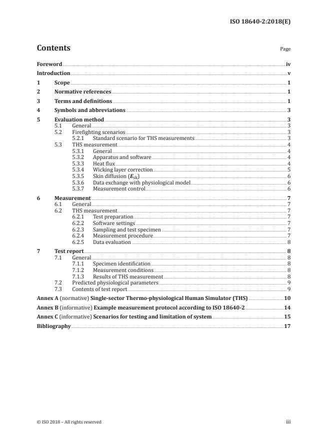 ISO 18640-2:2018 - Protective clothing for firefighters -- Physiological impact