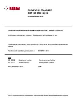 ISO 37001:2016 ISO 37001:2016 - Page 1 preview